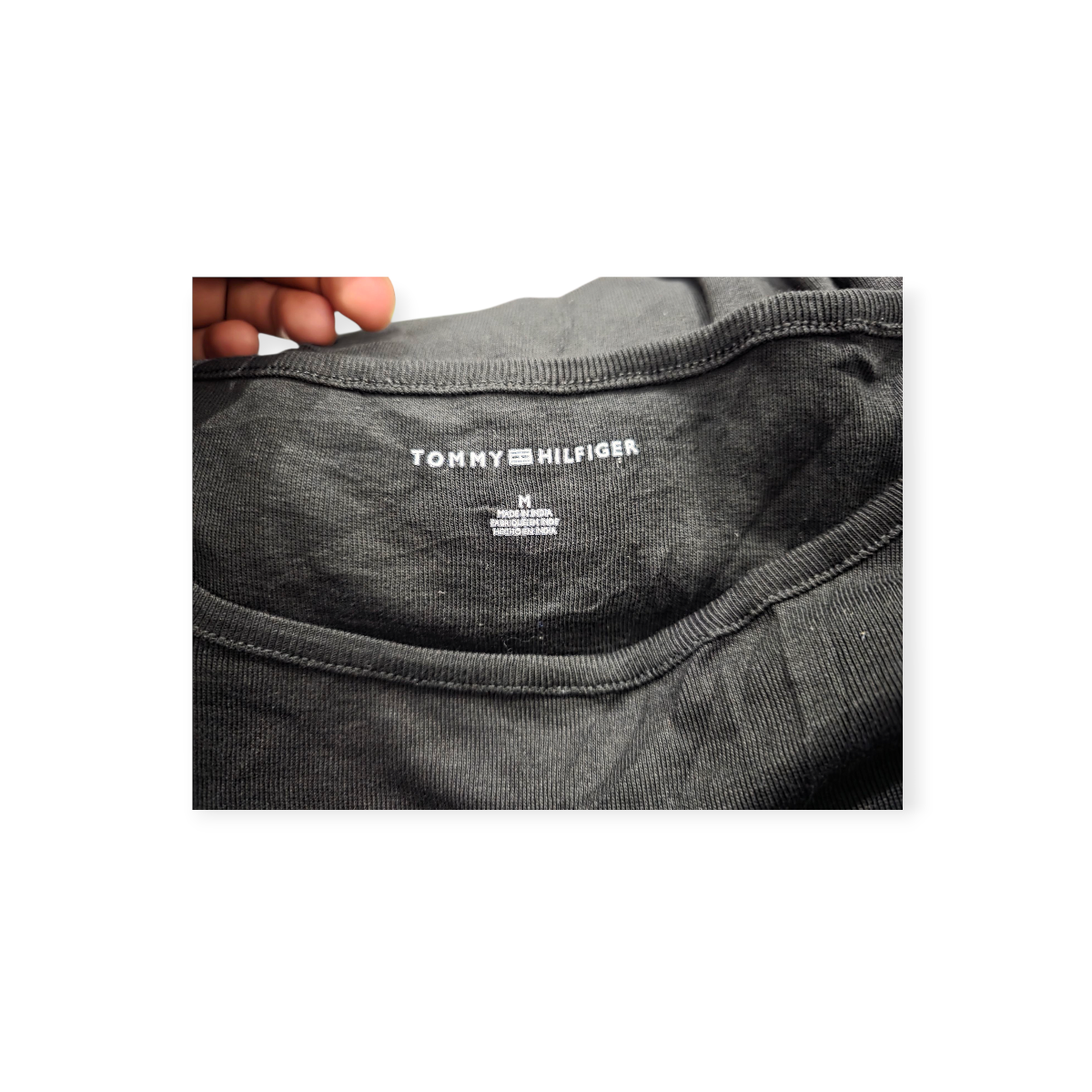 Playera Tommy Hilfiger Color Negro Manga Corta