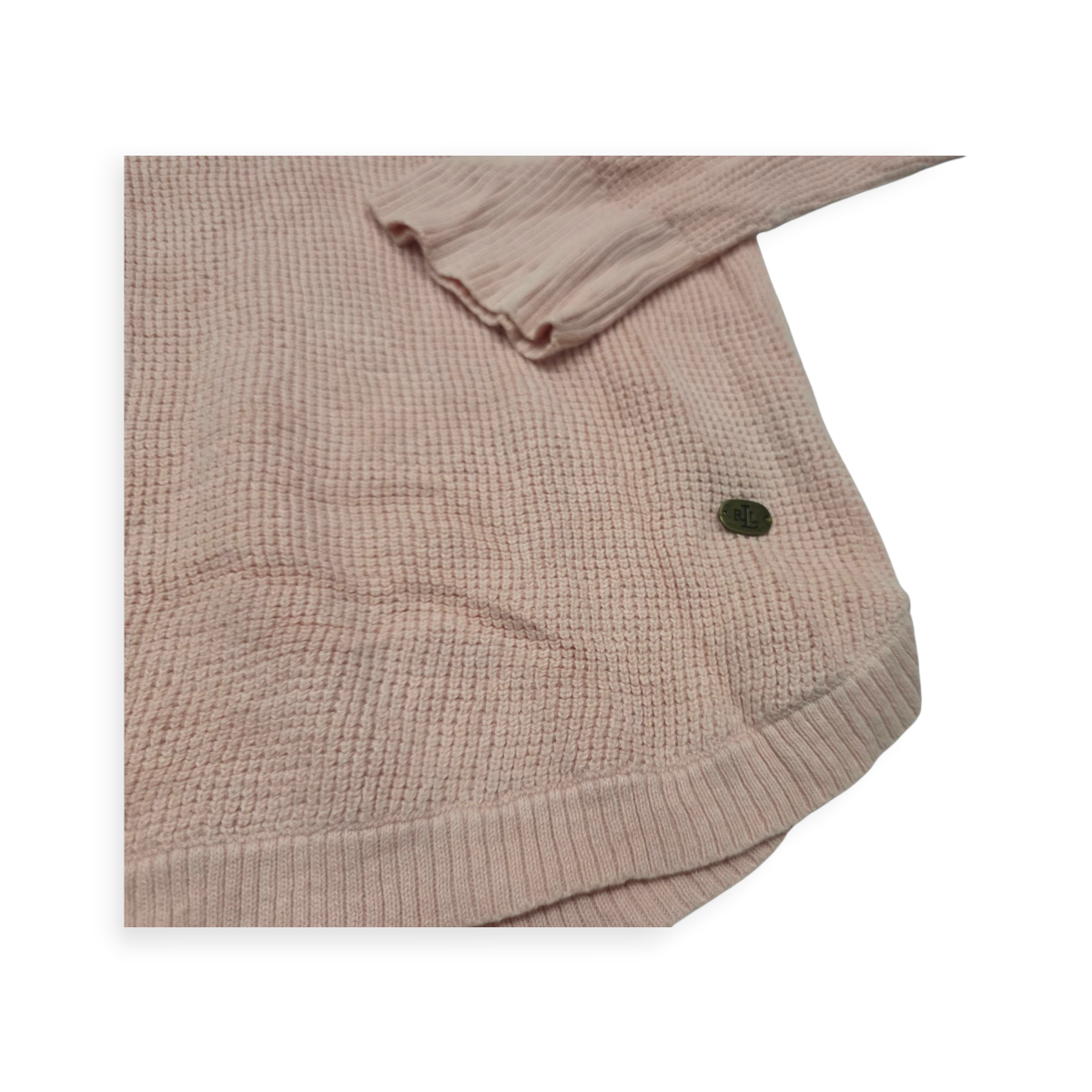 Sueter Ralph Lauren De Mujer Grande L Rosa Claro