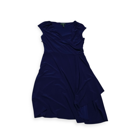 Vestido Ralph Lauren Talla 14 Manga Corta Azul