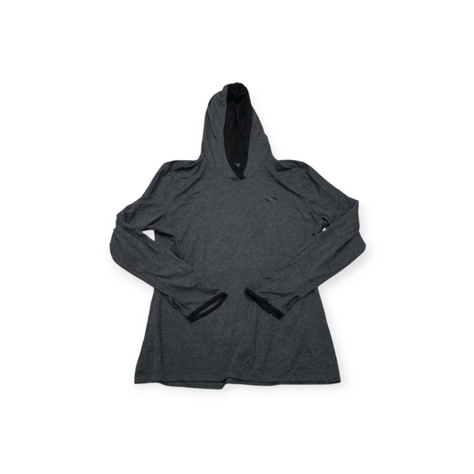 Playera Con Gorro The North Face Grande L Gris Jaspeado