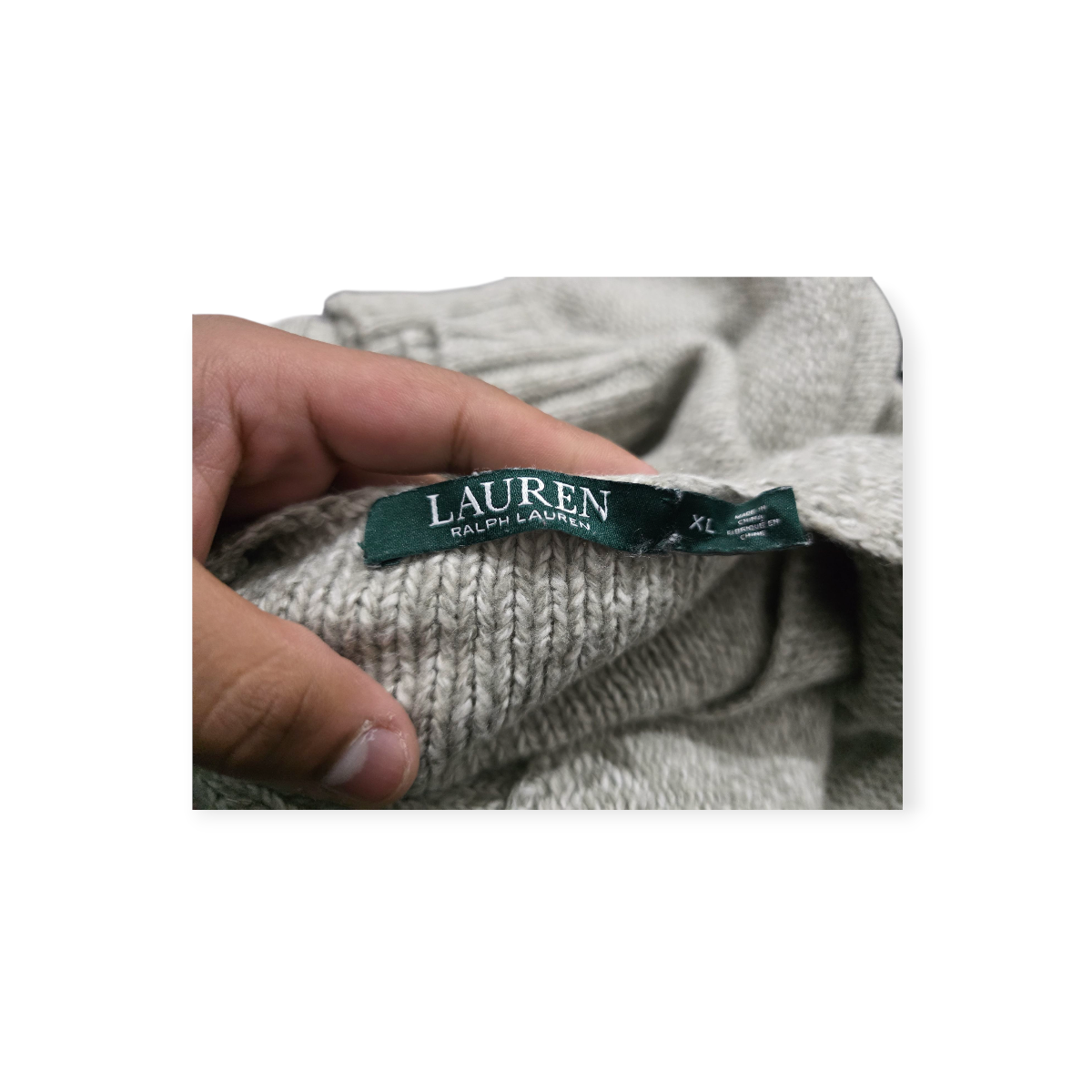 Sueter Ralph Lauren Xgrande Xl Color Crema De Mujer