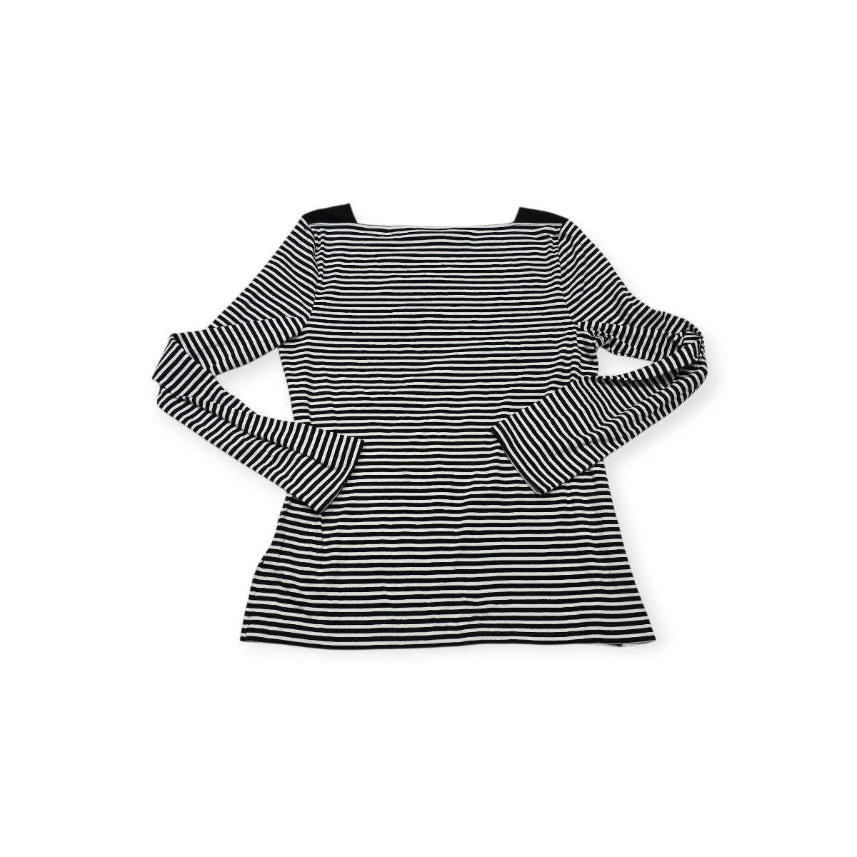 Playera Ralph Lauren Manga Larga Xgrande Xl Negra/blanco