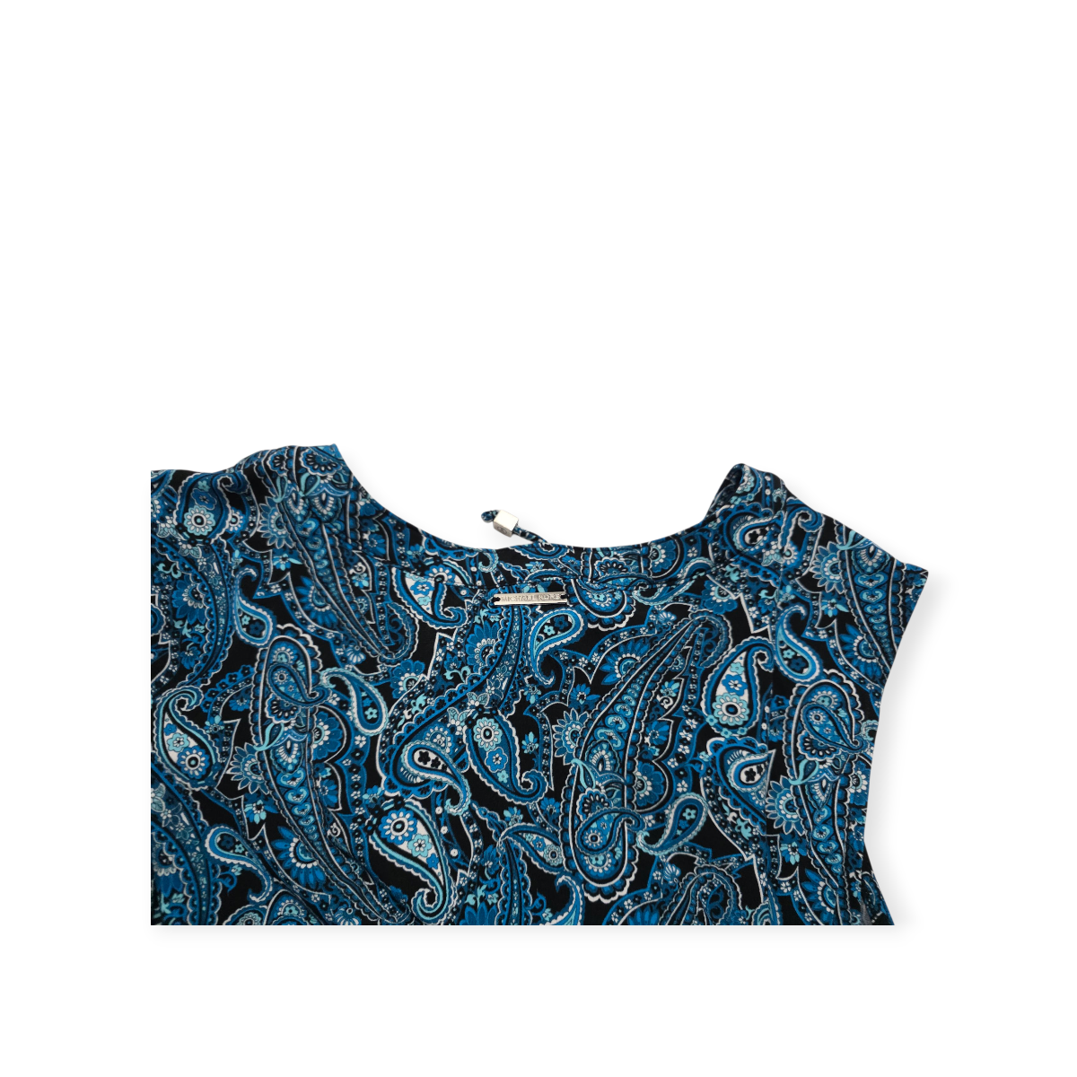 Vestido Michael Kors Talla 2x Azul Sin Mangas
