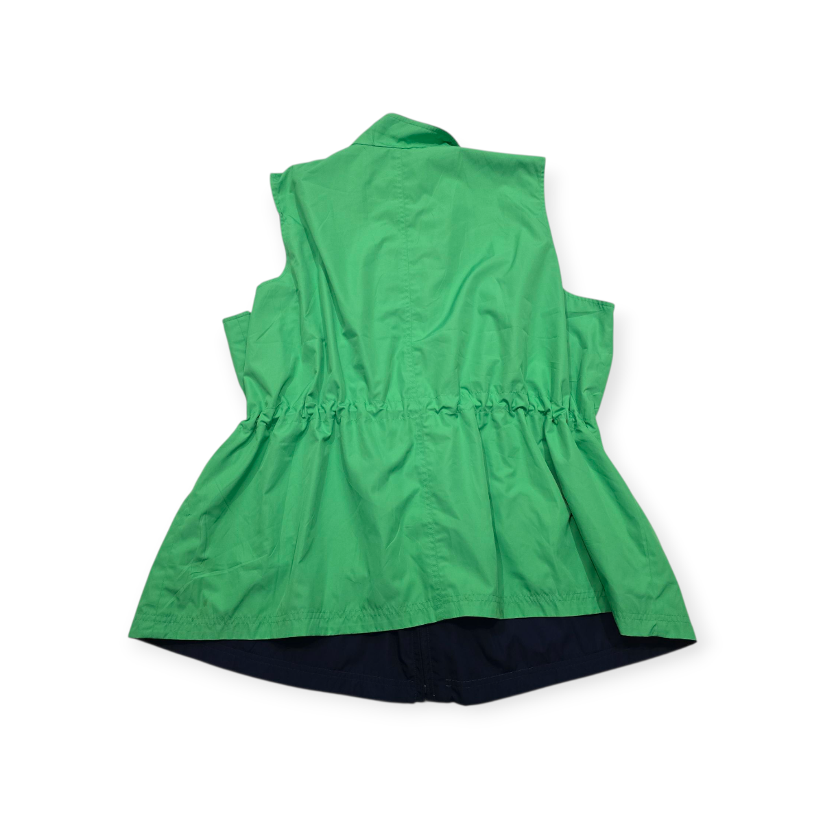Chaleco Doble Vista Ralph Lauren Azul/verde Mujer Talla 3x
