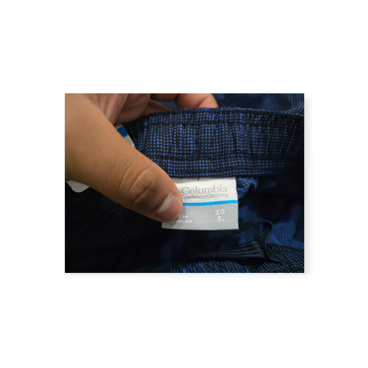 Short Columbia Azul Marino De Mujer Extra Chico