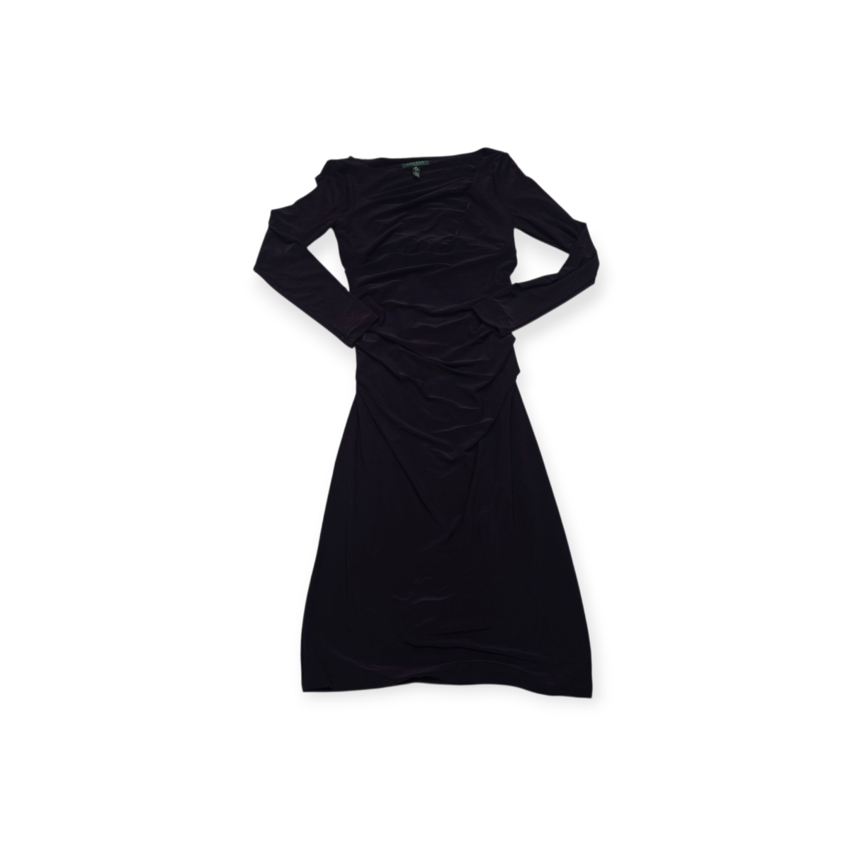 Vestido Ralph Lauren Talla 6 Manga Larga Color Morado