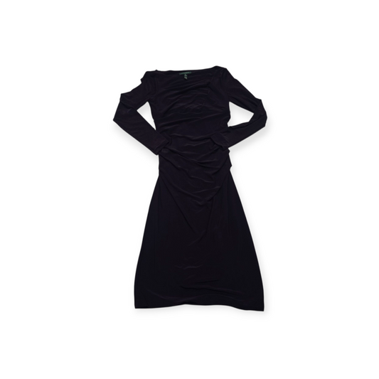 Vestido Ralph Lauren Talla 6 Manga Larga Color Morado