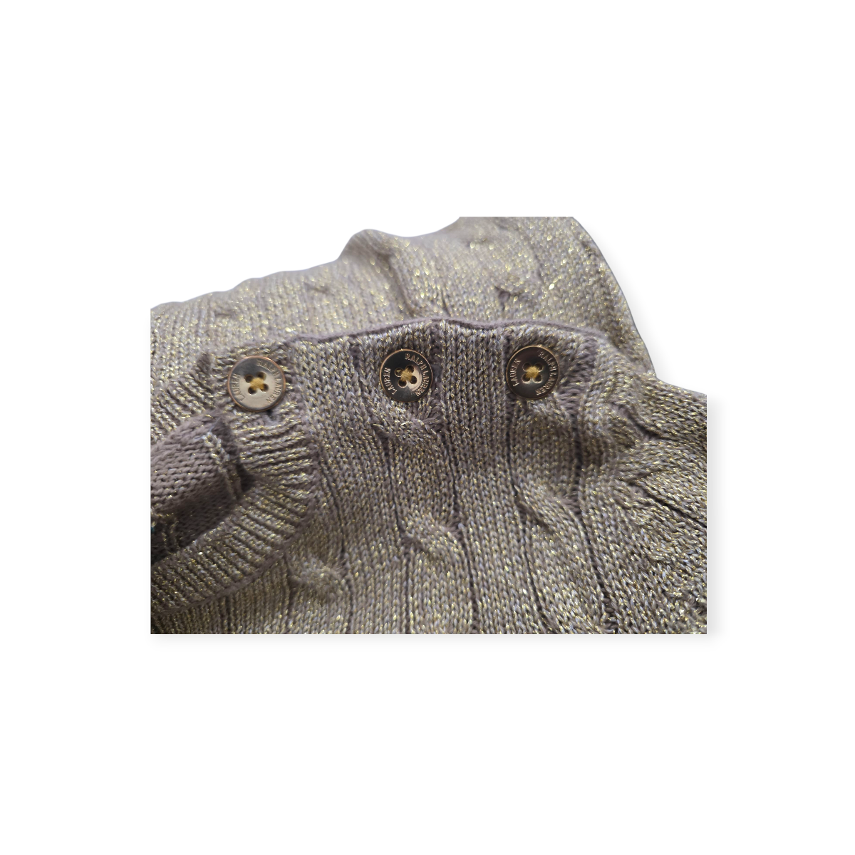 Sueter Ralph Lauren Dorado Talla Petite Chica