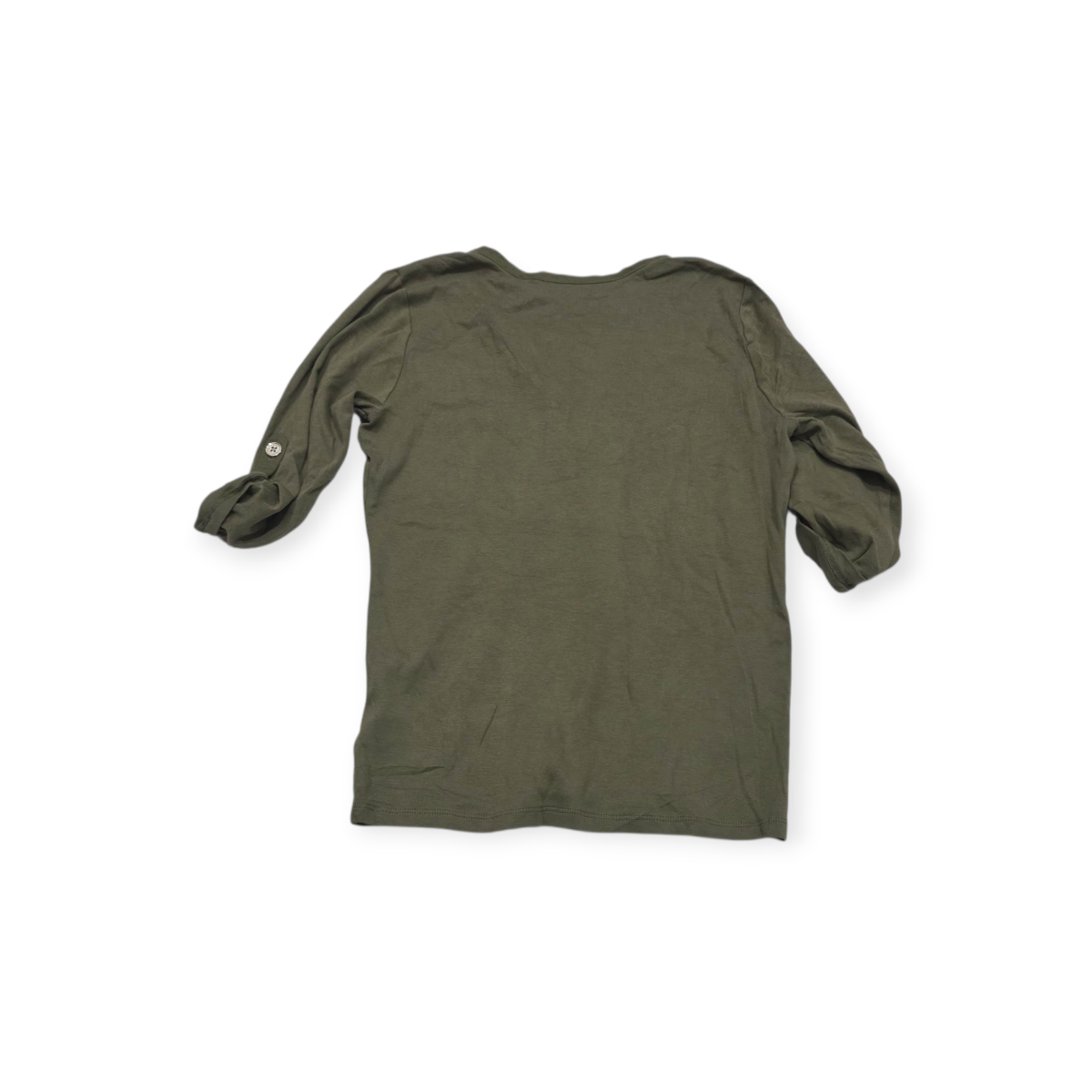 Playera Ralph Lauren Chico S Verde Opaco Manga 3/4