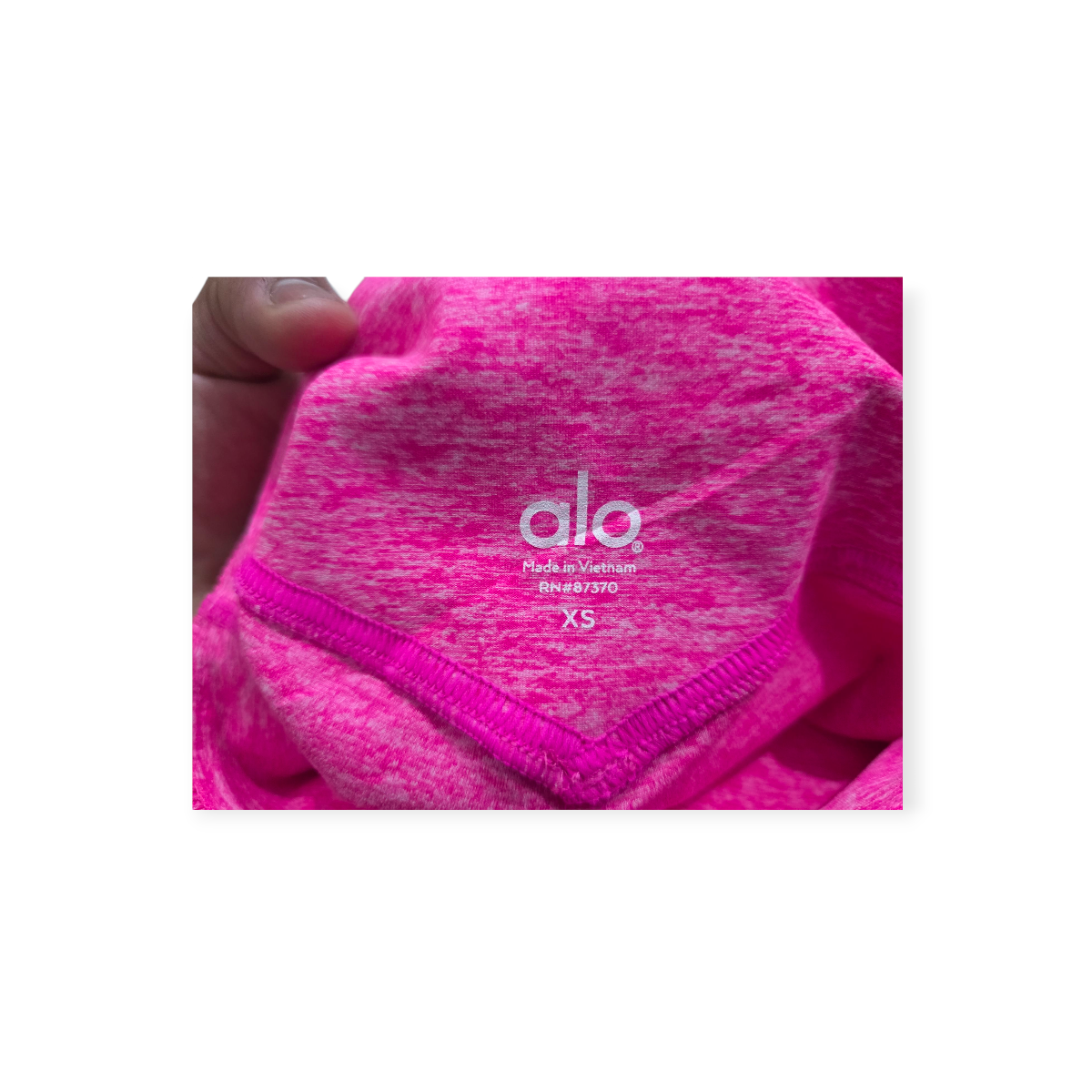 hort Alo Yoga De Mujer Xchico Xs Color Rosa Fluorescente (Usado)