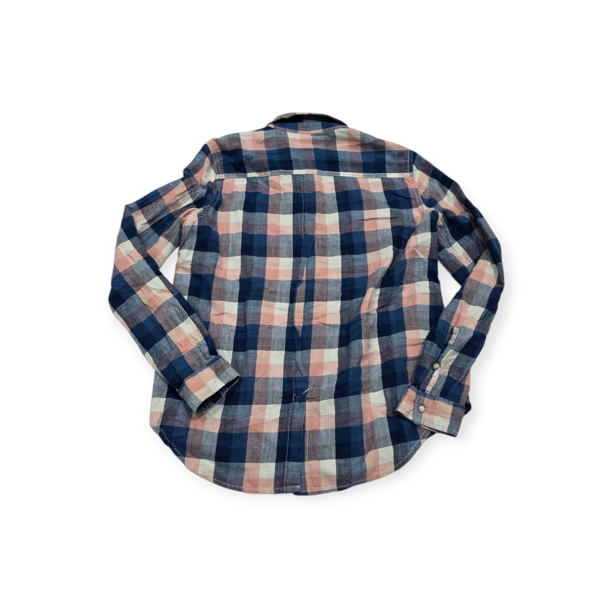 Camisa Tommy Hilfiger Chico S Azul/rosa A Cuadros De Mujer