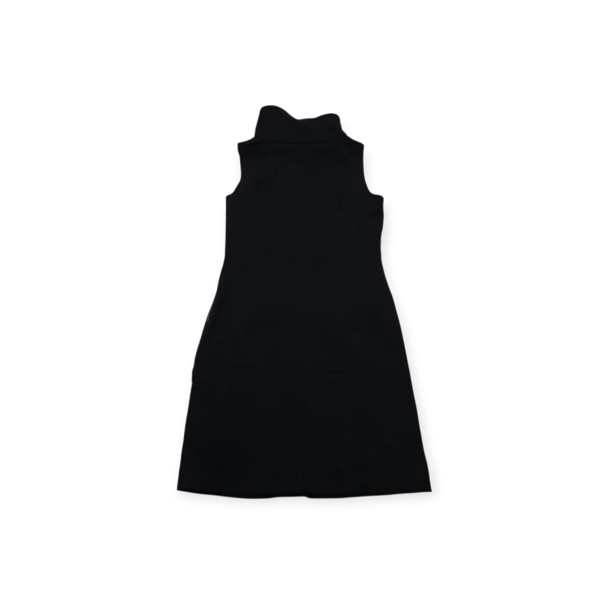 Vestido Michael Kors Talla 8 Cuello Alto Negro Con Cierres