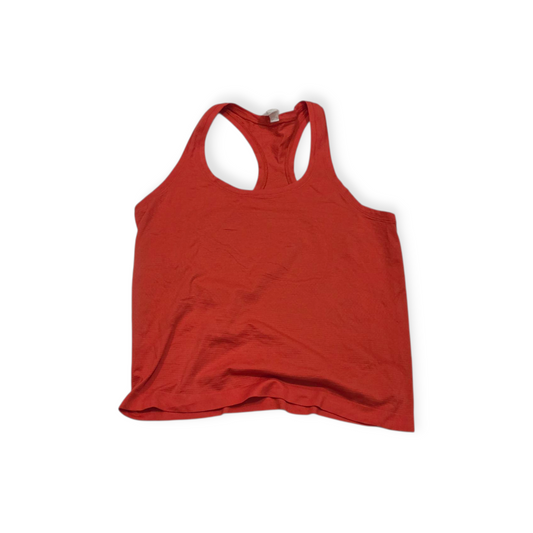 Playera Lululemon Color Naranja Sin Mangas Talla 10