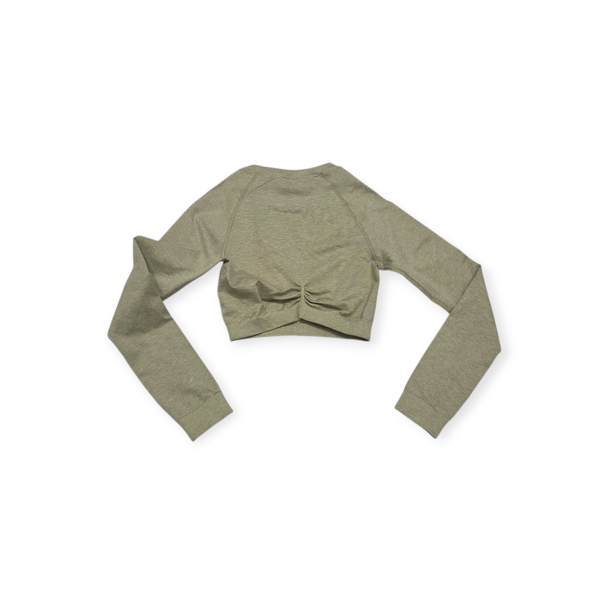 Playera Crop Top Gymshark Chico S Verde Jaspeado