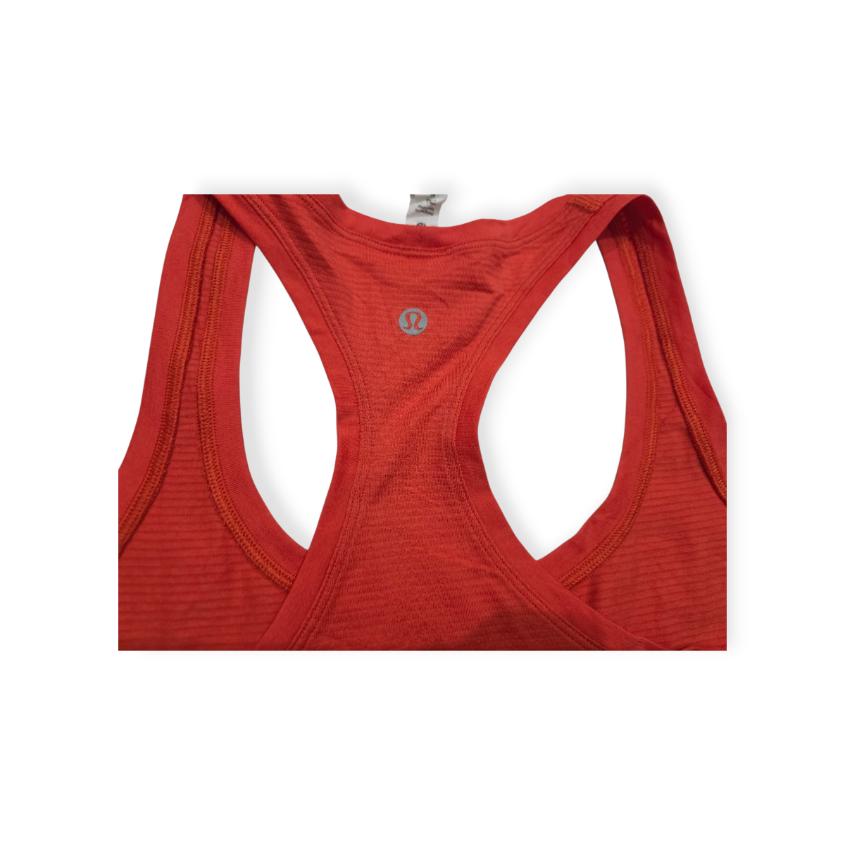Playera Lululemon Color Naranja Sin Mangas Talla 10