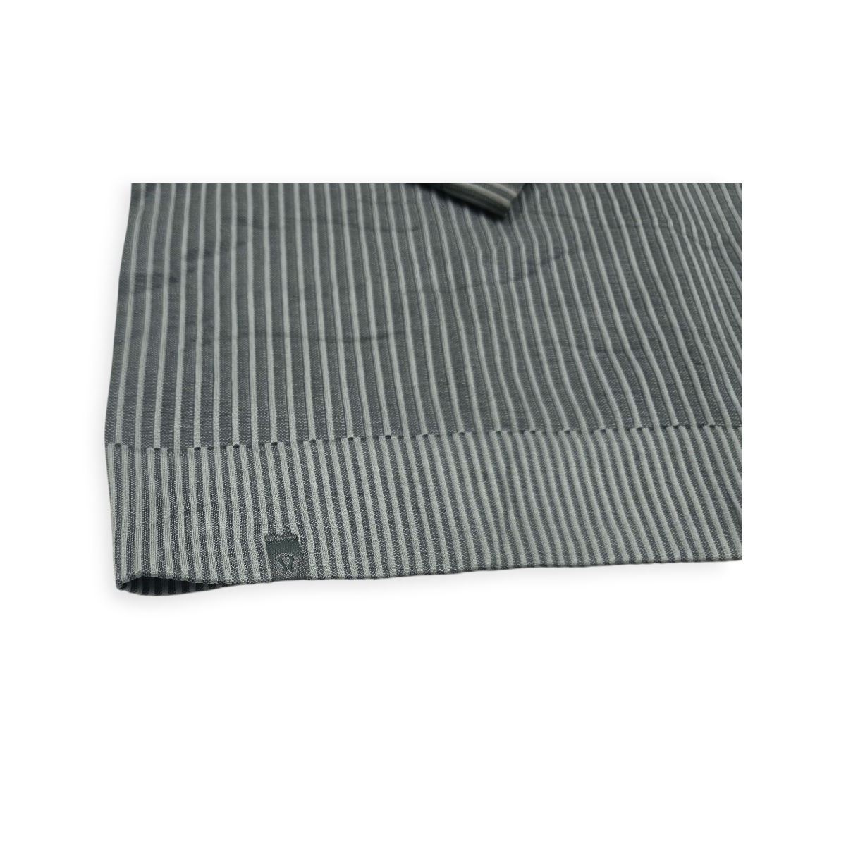 Playera Gruesa Lululemon G Gris Rayada Manga Larga D Mujer