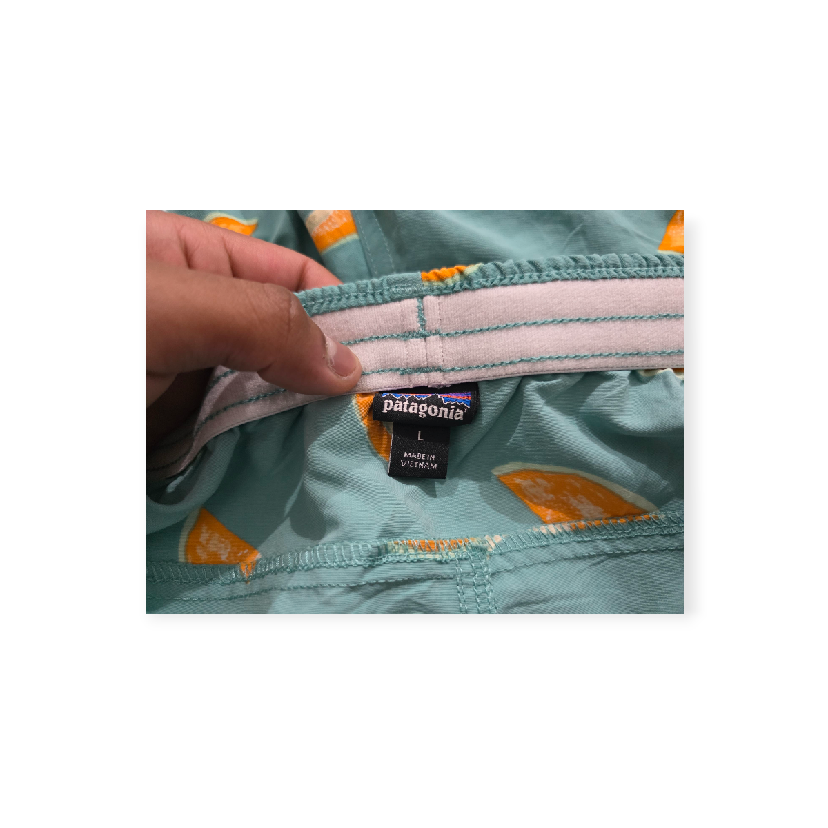 Short Patagonia De Mujer Grande L Azul Con Melones