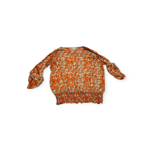 Blusa Michael Kors Talla 1 X Naranja/ Dorado