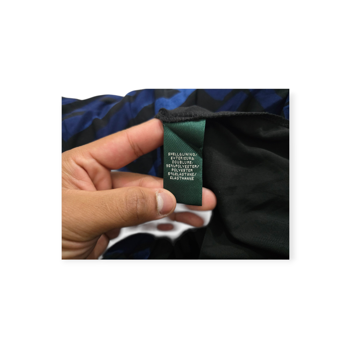 Vestido Ralph Lauren D Mujer Talla 6 Petite Azul Con Figuras