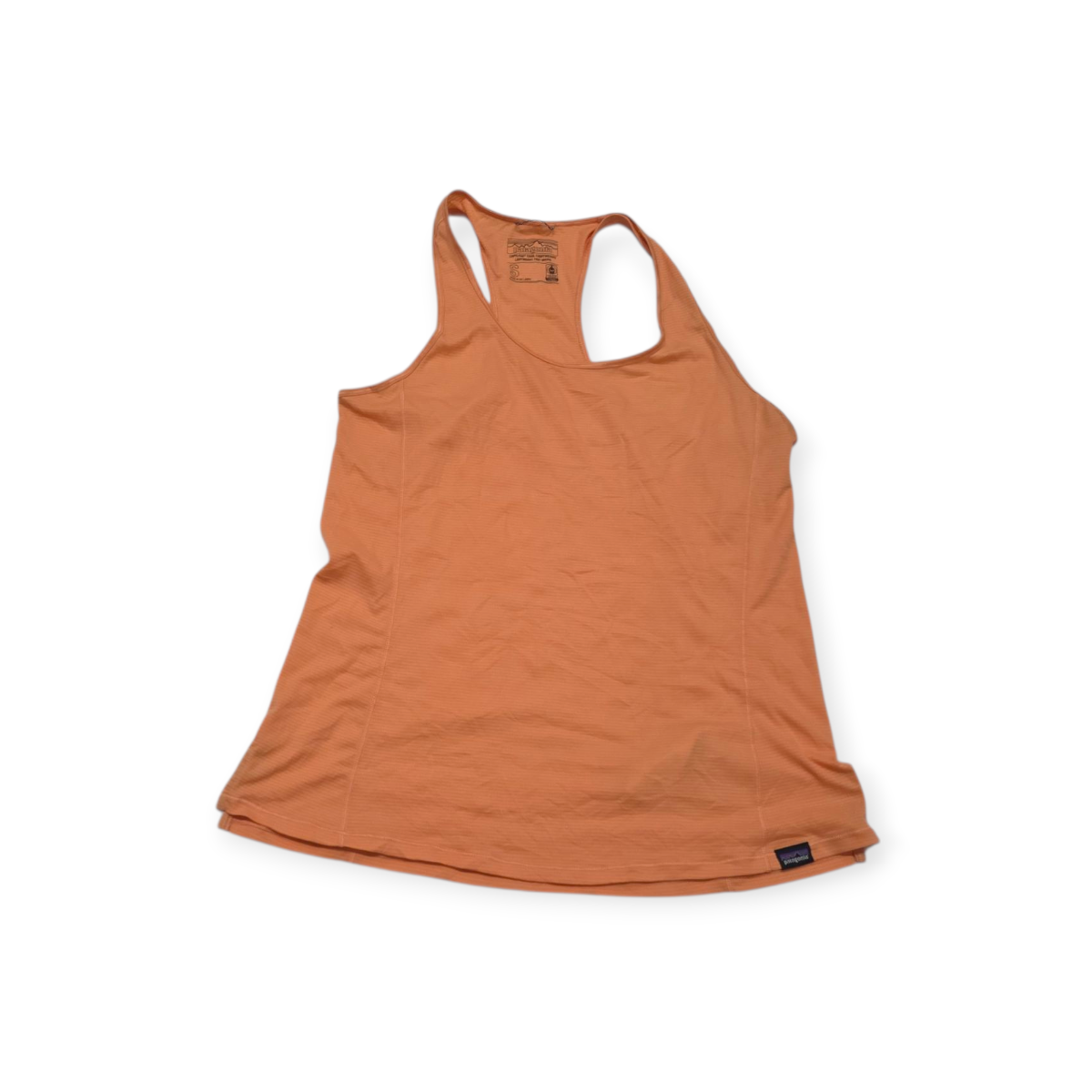 Playera Patagonia Chica S Naranja Capilene Sin Mangas