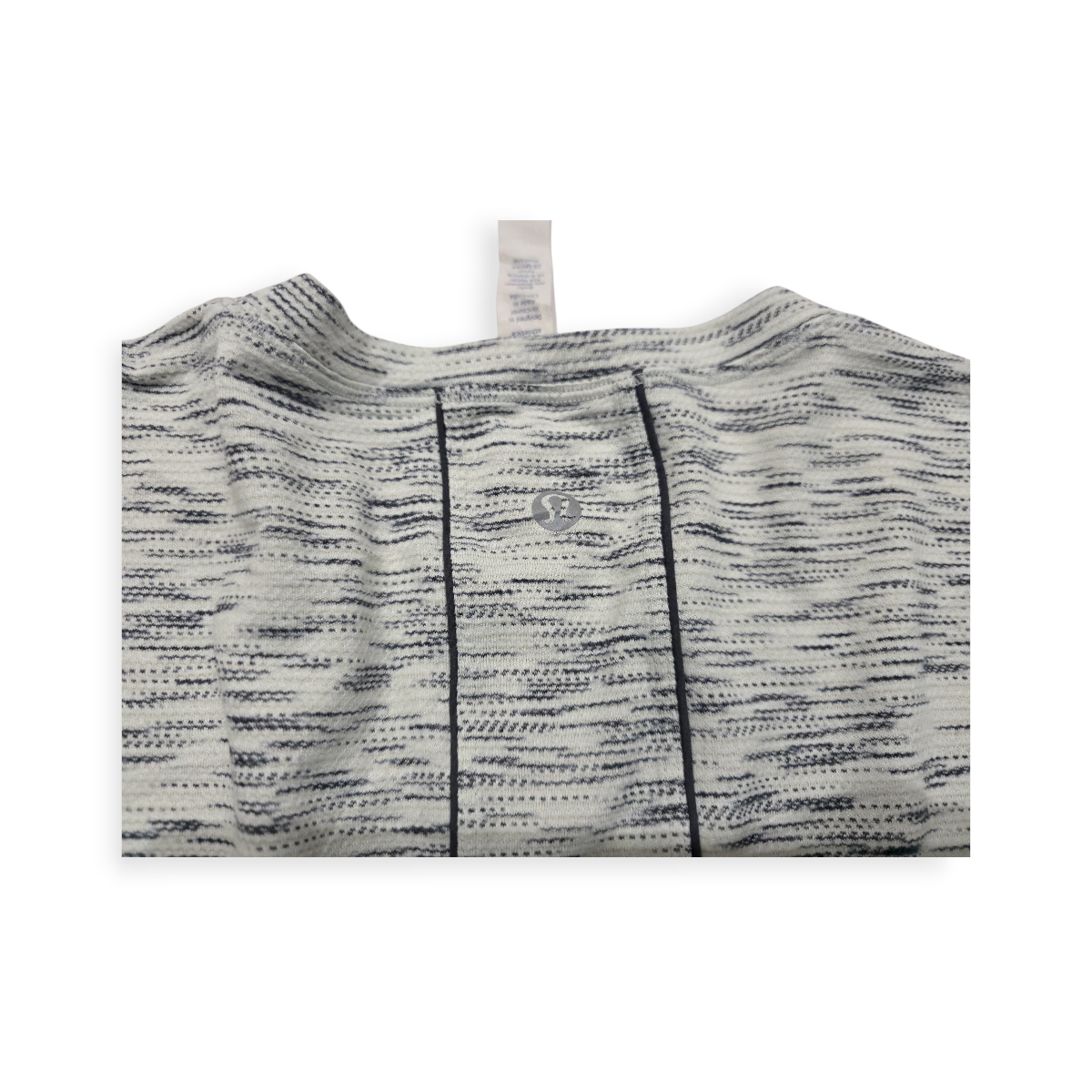 Playera Lululemon Talla 6 Gris Jaspeada Manga Corta