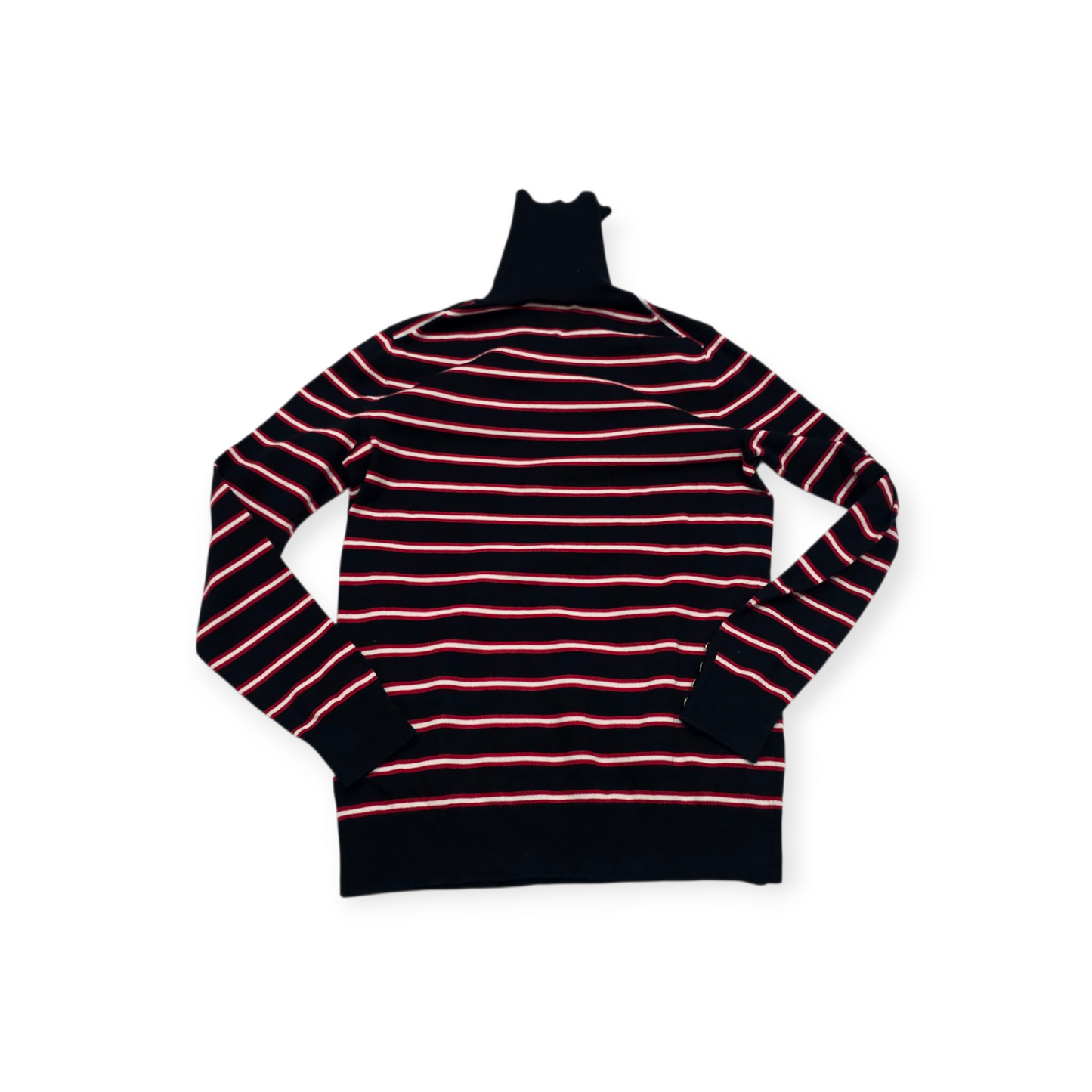 Sueter Turtle Neck Tommy Hilfiger Chico S Negro Com Rojo