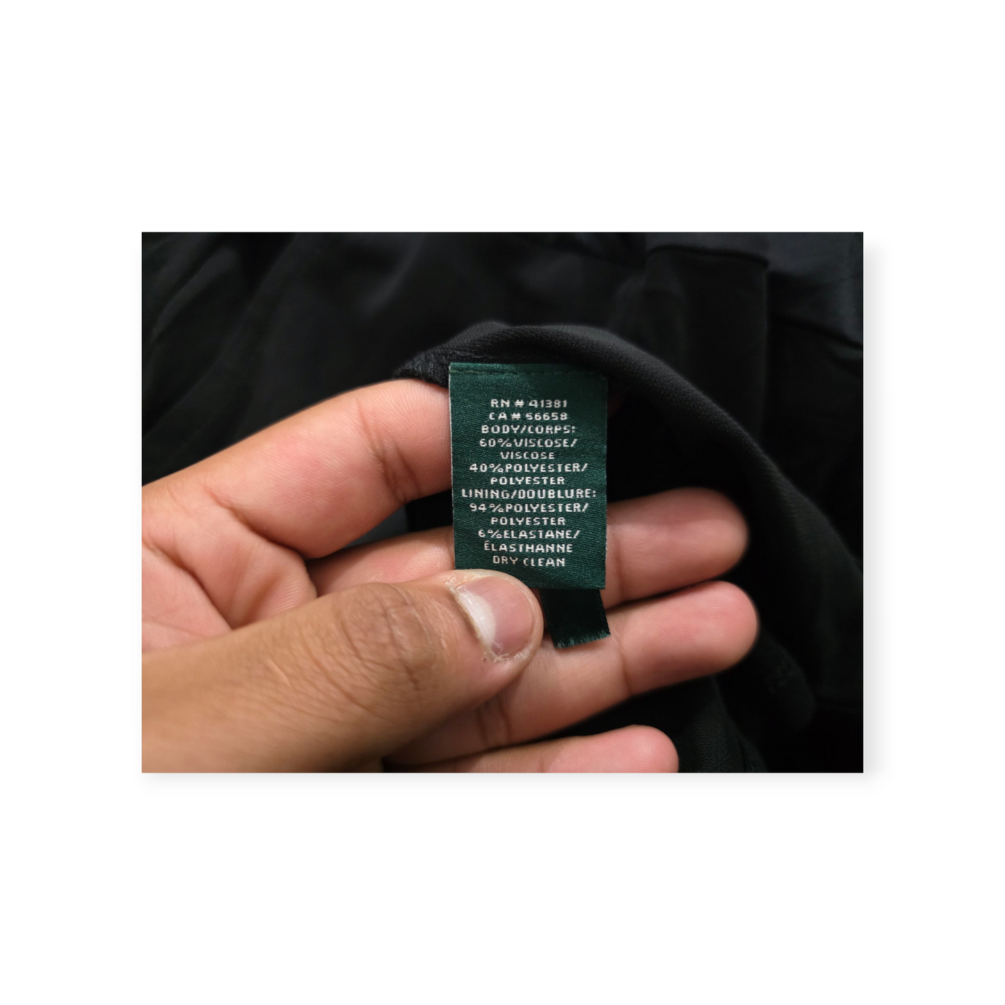 Vestido Ralph Lauren Color Negro Sin Mangas Chico S