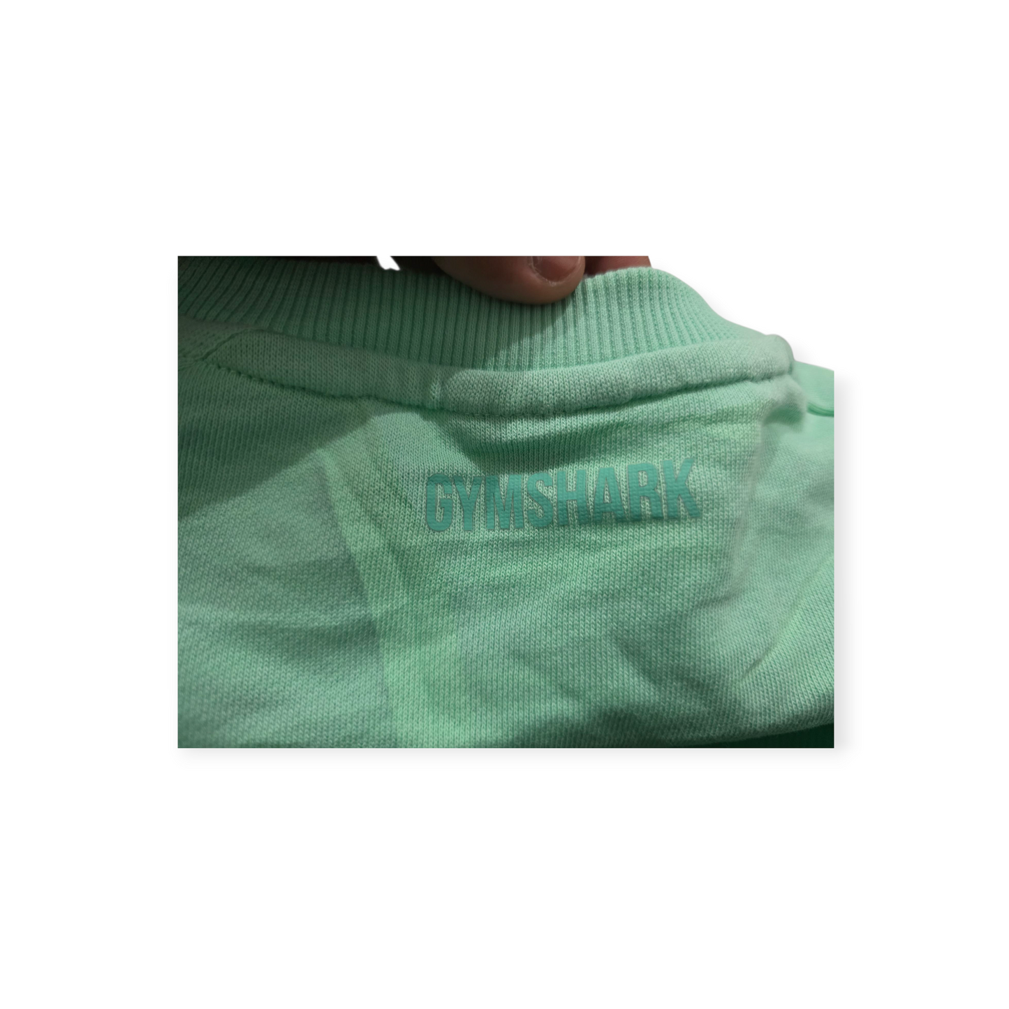 Sudadera Corta Gymshark Chico S Color Menta De Mujer