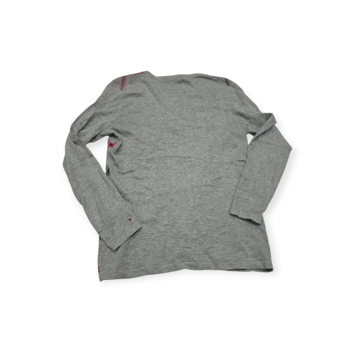 Sueter Tommy Hilfiger Chico S Gris Cuello V De Mujer