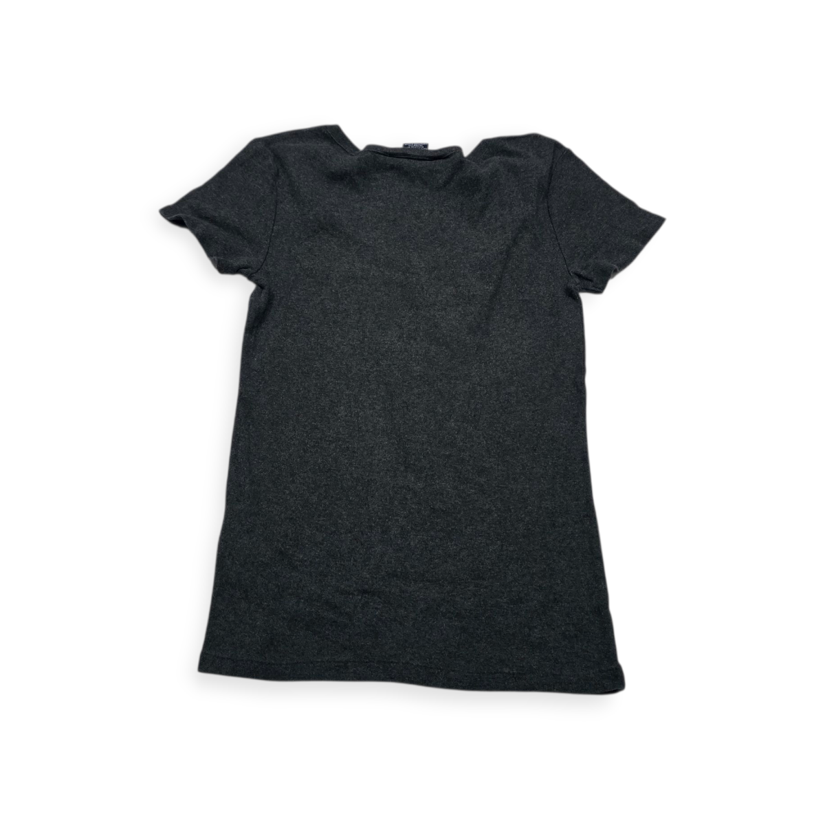 Playera Ralph Lauren Sport Gris Oscuro Poni Verde De Mujer