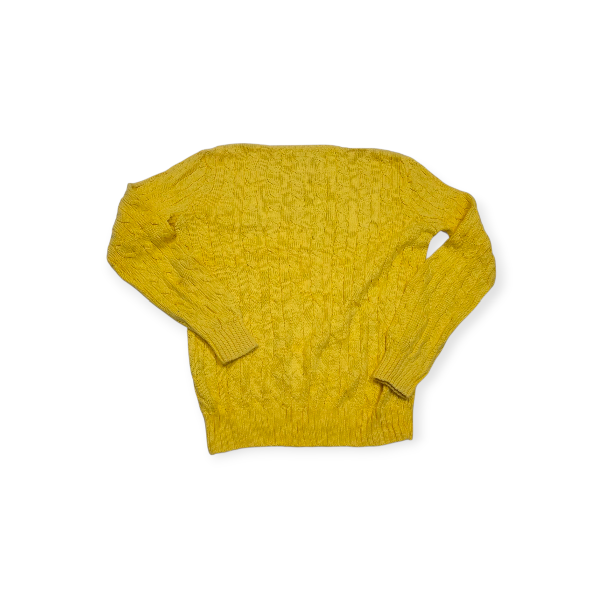 Sueter Ralph Lauren Grande L Amarillo De Mujer Pony Azul