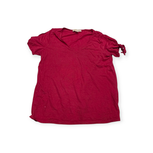 Playera Michael Kors Grande L Rosa Hombro Descubiertos
