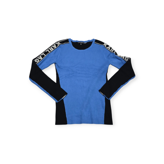 Sueter Karl Lagerfeld Grande L Azul Con Negro
