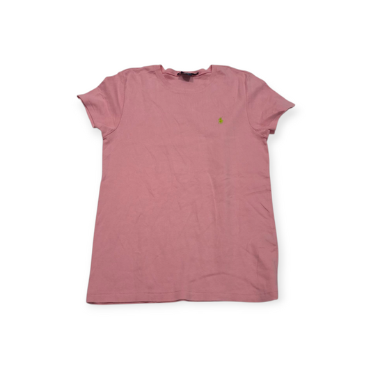 Playera Ralph Lauren Xgrande Xl Rosa Claro Pony Verde