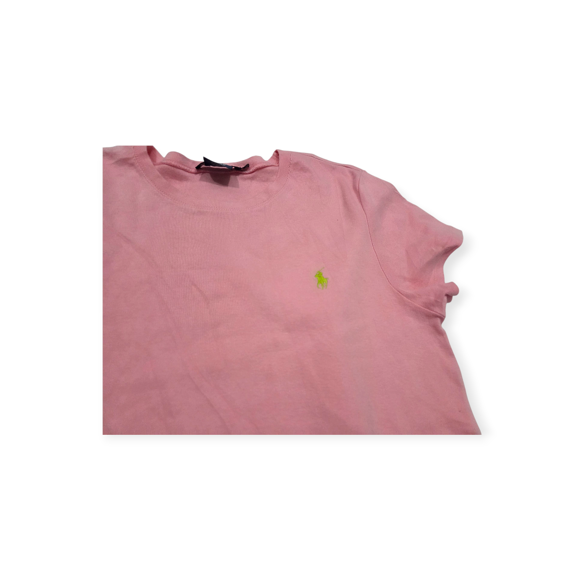 Playera Ralph Lauren Xgrande Xl Rosa Claro Pony Verde