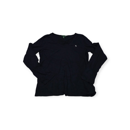 Playera Ralph Lauren Grande L Azul Marino Manga Larga