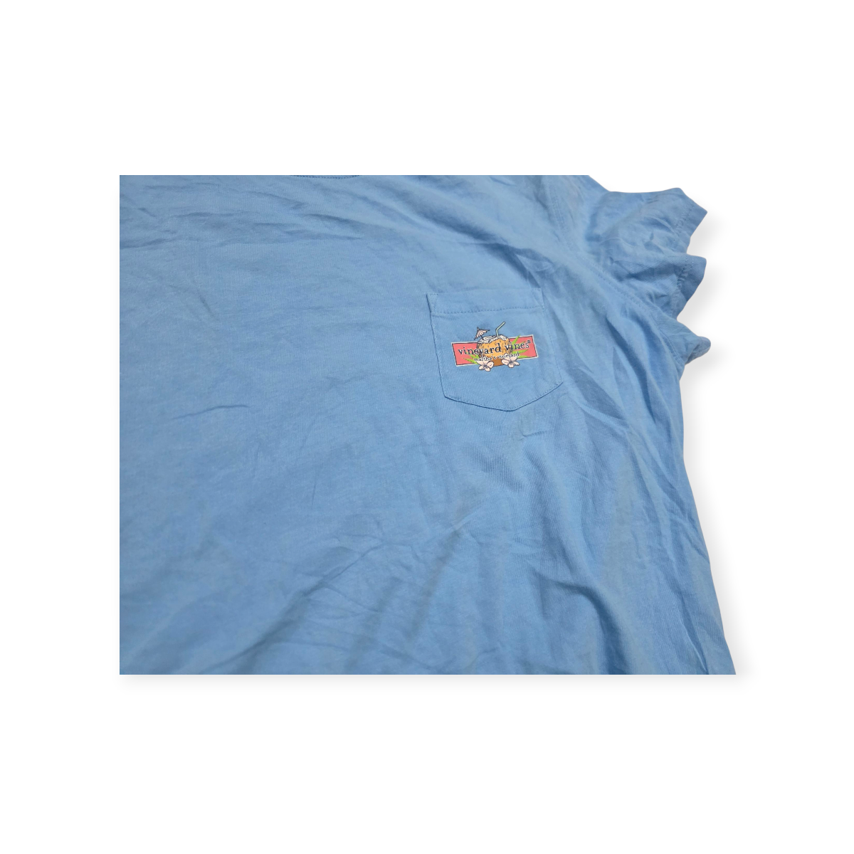 Playera Vineyard Vines Xl Azul Claro De Mujer Manga Corta