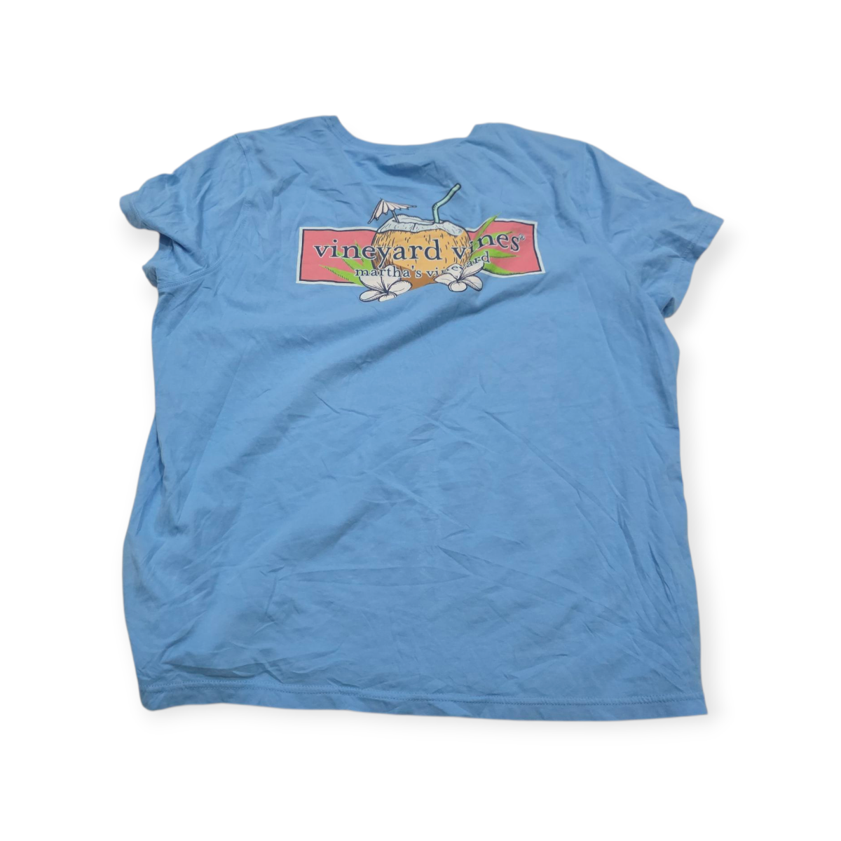 Playera Vineyard Vines Xl Azul Claro De Mujer Manga Corta