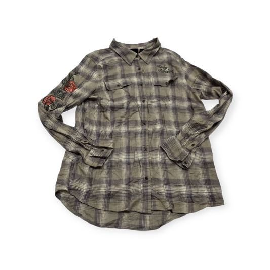 Camisa Harley Davidson Grande L Cafe De Mujer