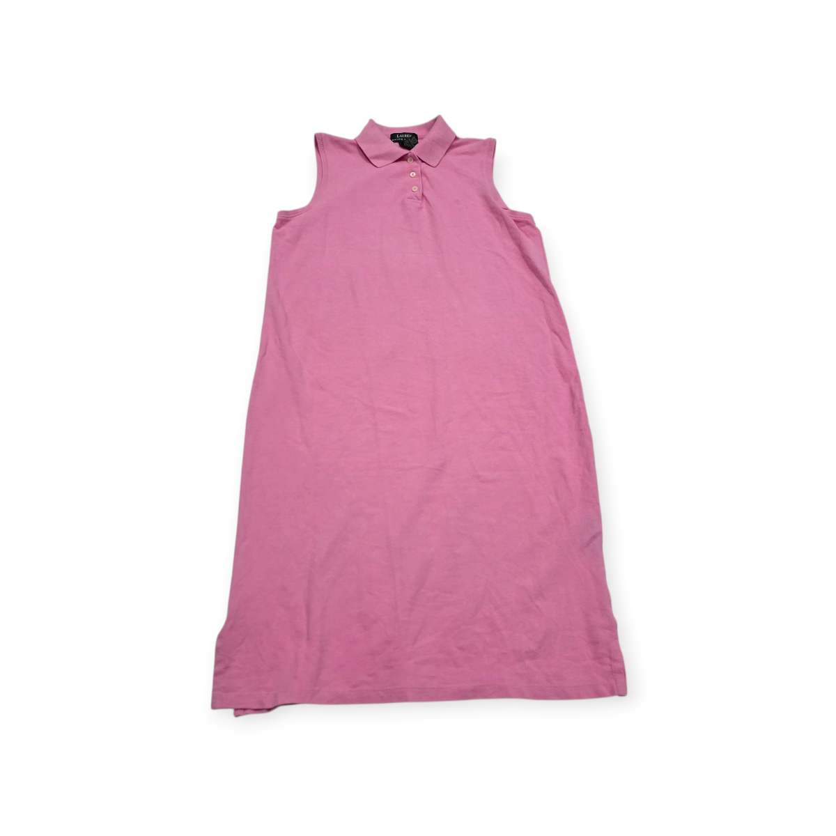Vestido Ralph Lauren De Mujer Grande L Rosa Sin Mangas