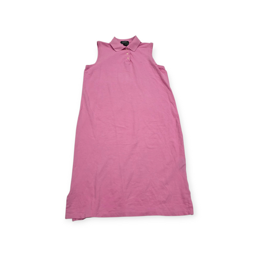 Vestido Ralph Lauren De Mujer Grande L Rosa Sin Mangas