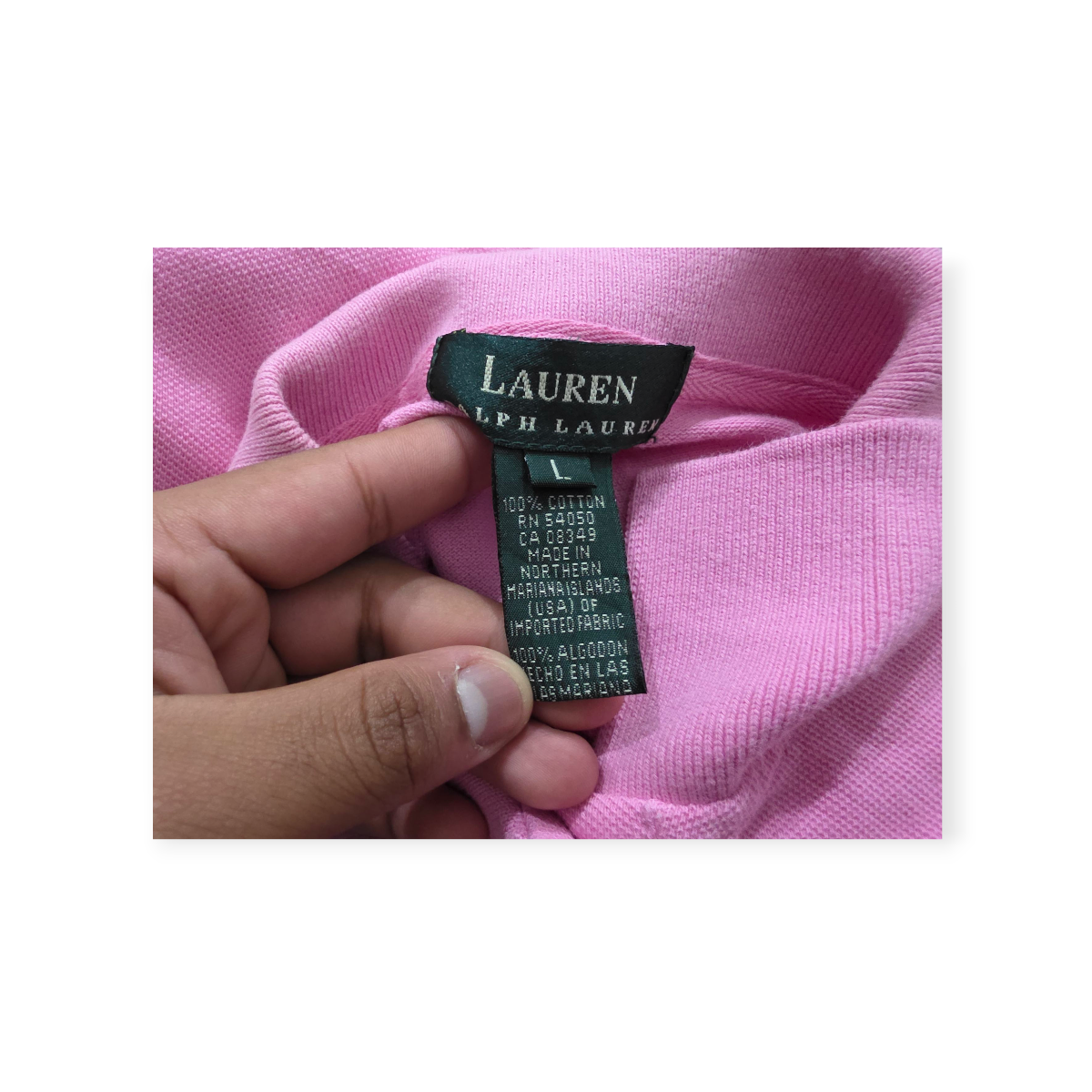 Vestido Ralph Lauren De Mujer Grande L Rosa Sin Mangas