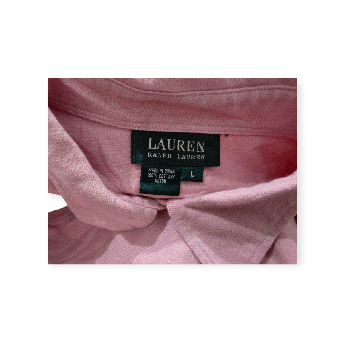 Camisa Ralph Lauren Grande L Rosa Claro De Mujer