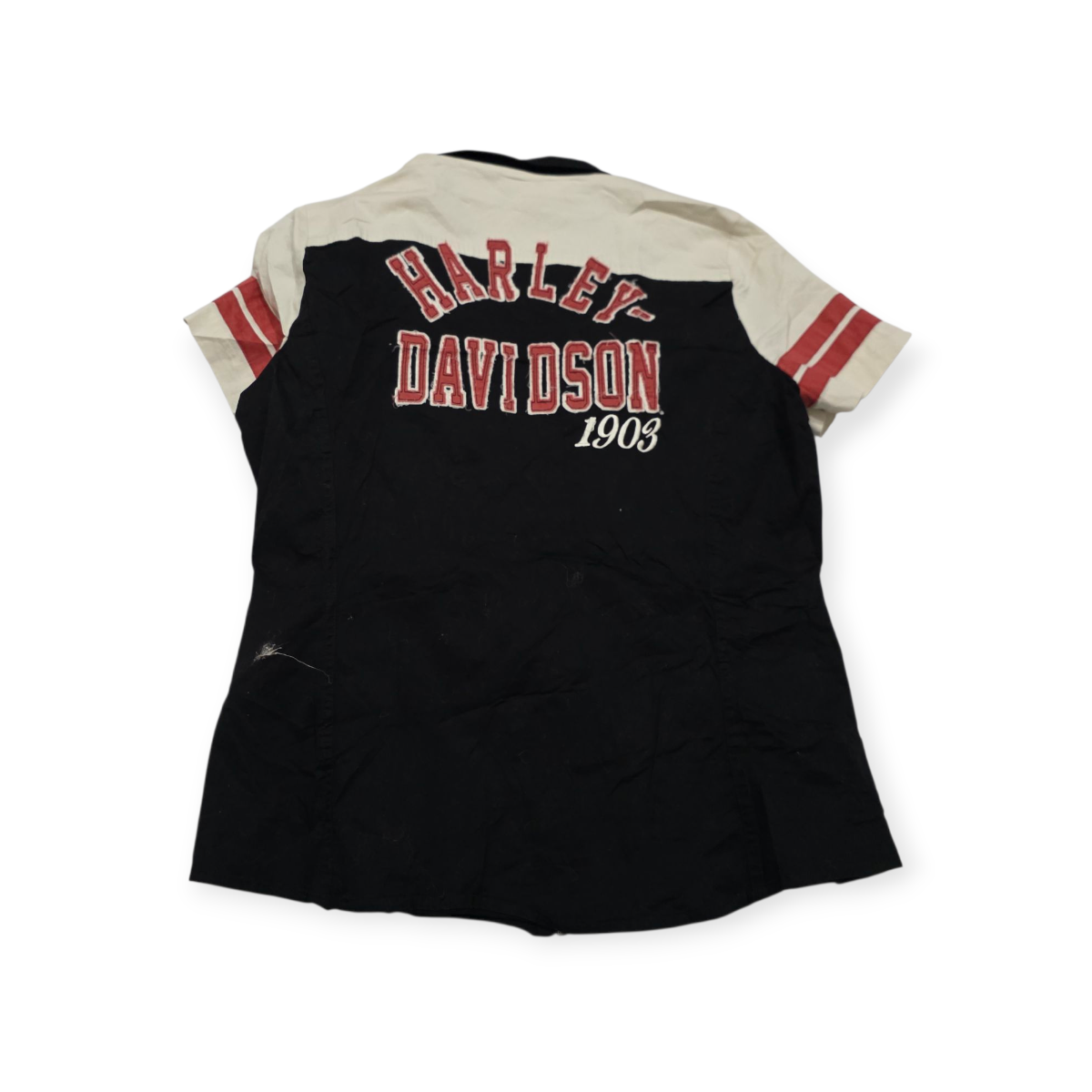 Camisa De Cierre Harley Davidson De Mujer Manga Corta