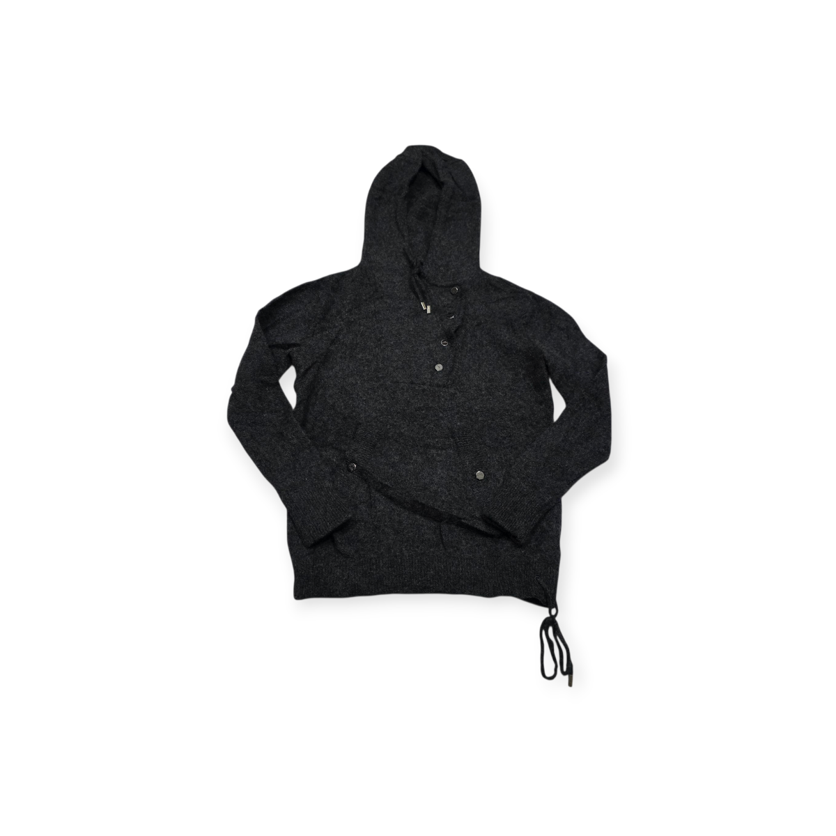 Sueter Ralph Lauren De Lana Gris Oxford De Mujer Con Gorro