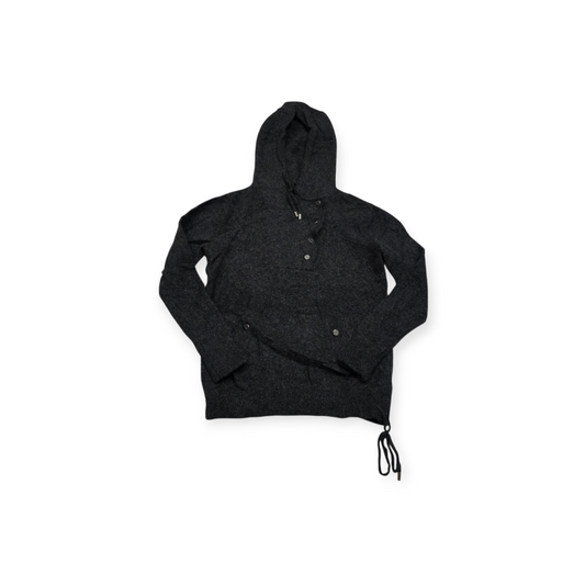 Sueter Ralph Lauren De Lana Gris Oxford De Mujer Con Gorro