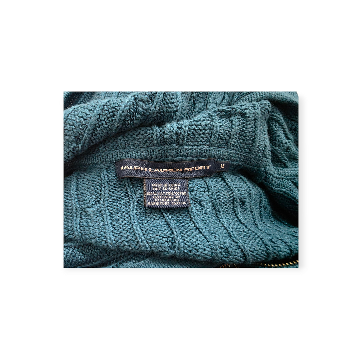 Sueter Congorro Ralphlauren Mediana Azul Petróleo Pony Rosa