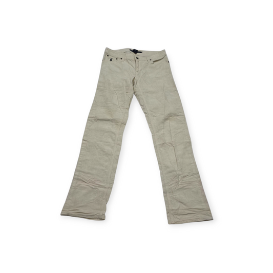 Pantalon Ralph Lauren Sport D Mujer Talla 6 Pana Color Crema