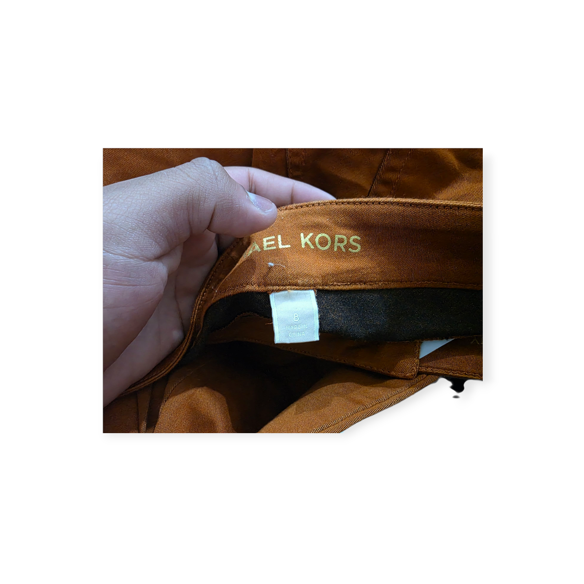 Pantalon Michael Kors Color Marrón De Mujer Talla 8
