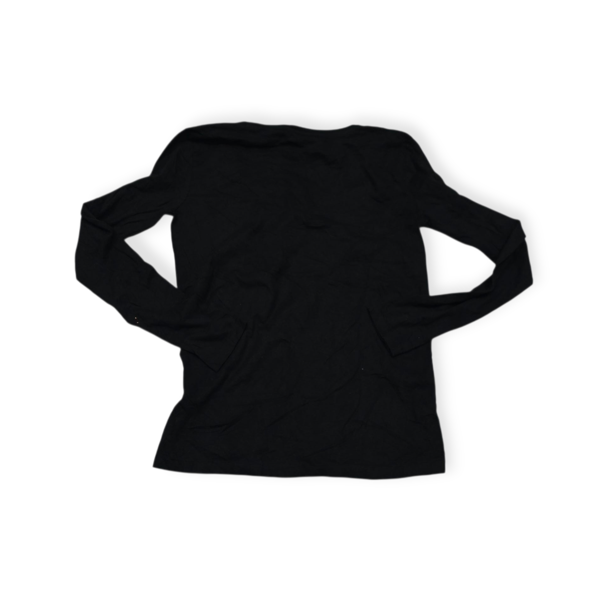 Playera Polo Ralph Lauren Chico Negra Manga Larga Poni Azul
